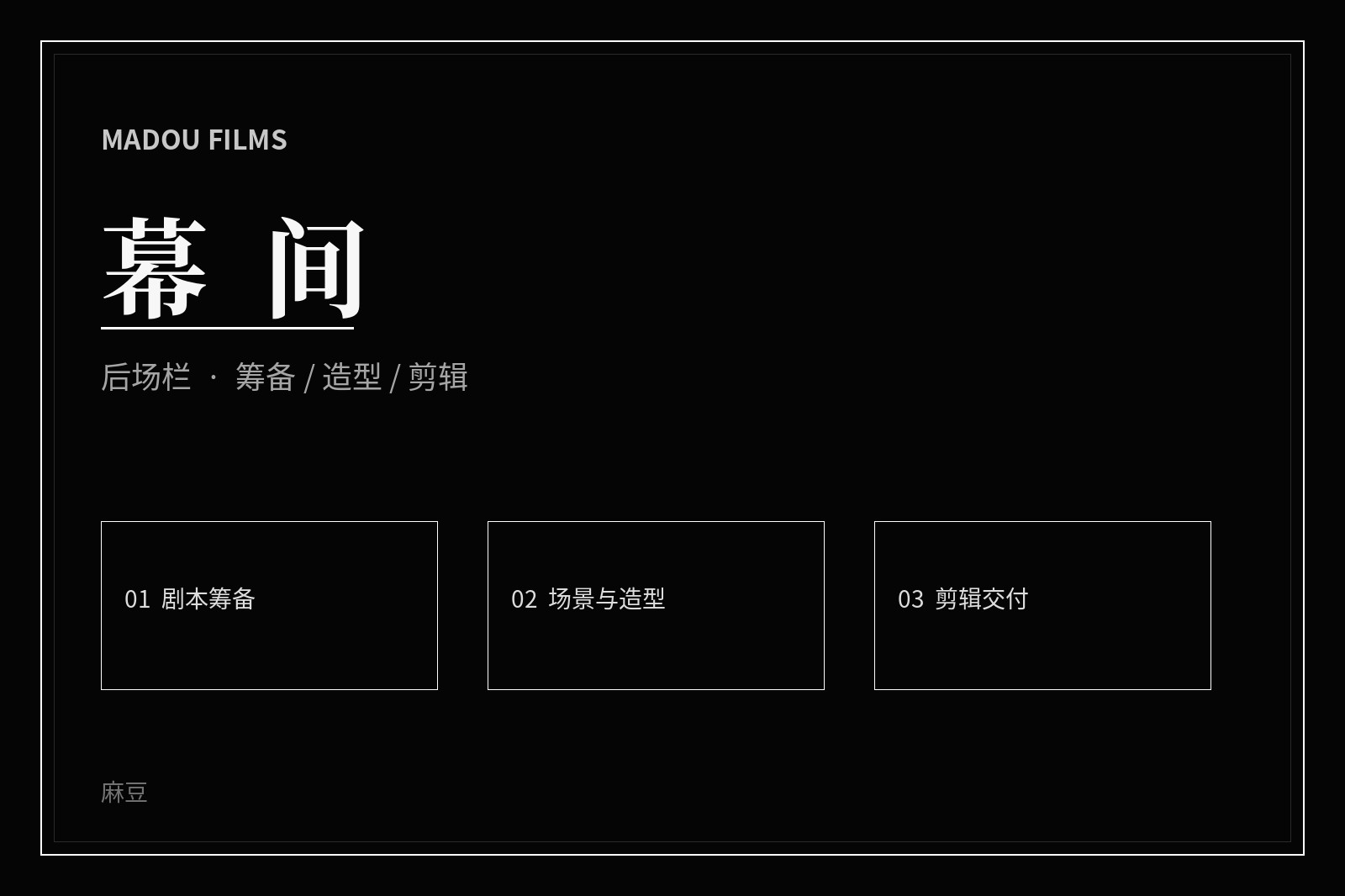 电影幕后创作主题画面